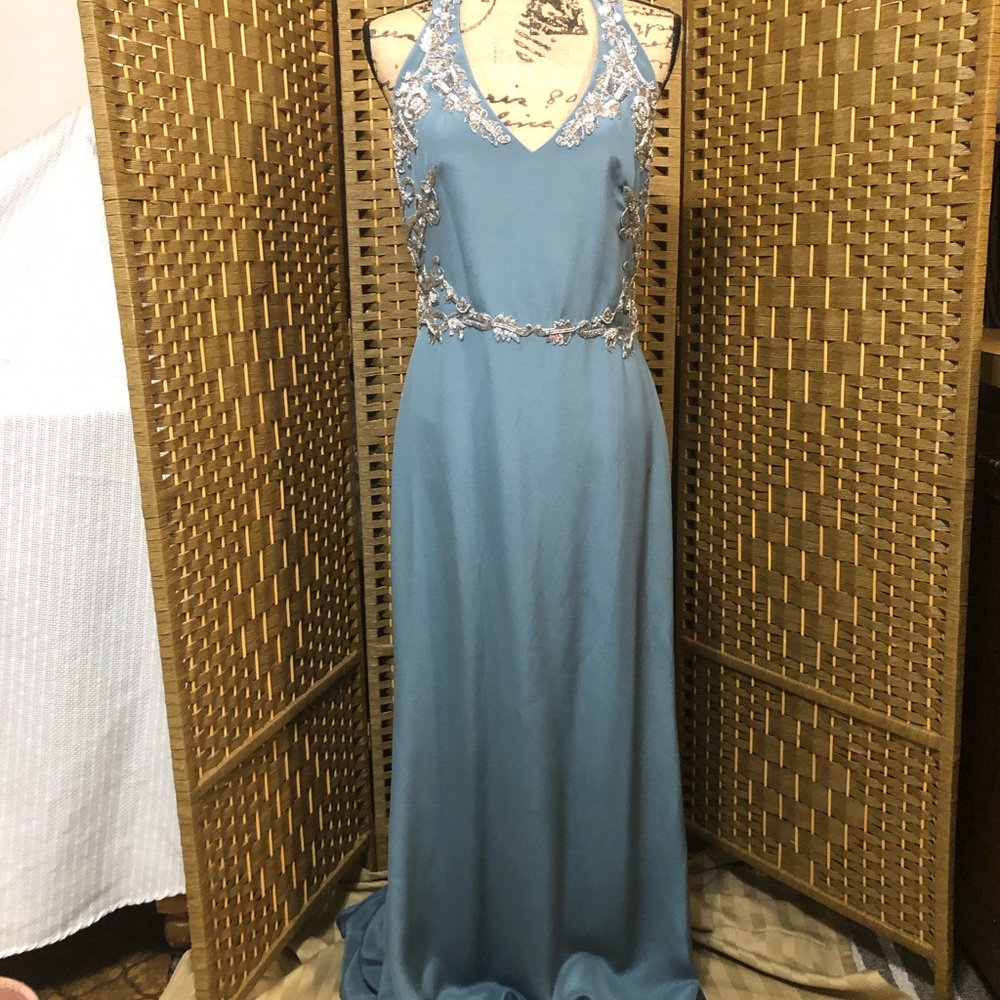 Marchesa Notte Silk Evening Gown-Sz- 10 (NWT)